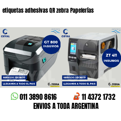 etiquetas adhesivas QR zebra Papelerías