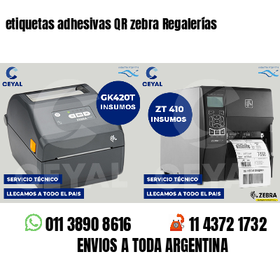 etiquetas adhesivas QR zebra Regalerías