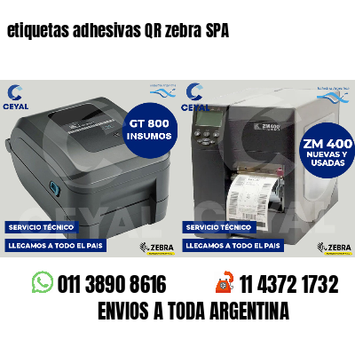 etiquetas adhesivas QR zebra SPA