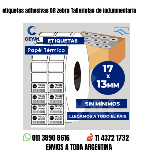 etiquetas adhesivas QR zebra Talleristas de indumnentaria