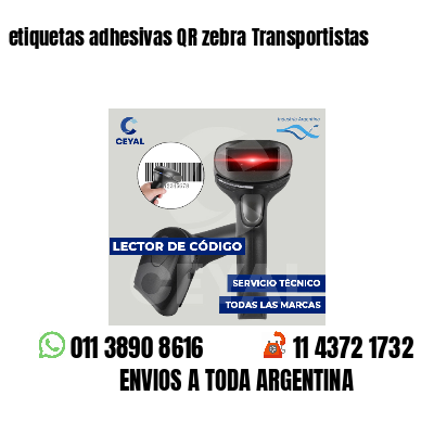 etiquetas adhesivas QR zebra Transportistas