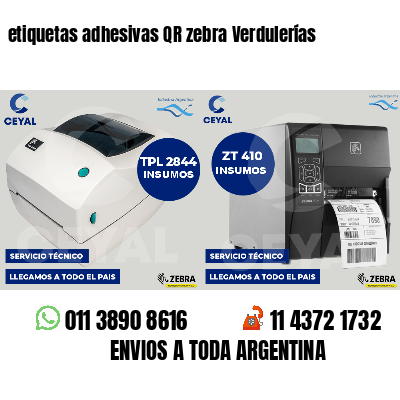 etiquetas adhesivas QR zebra Verdulerías