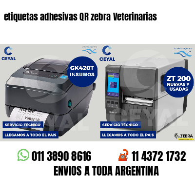 etiquetas adhesivas QR zebra Veterinarias