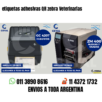 etiquetas adhesivas QR zebra Veterinarias