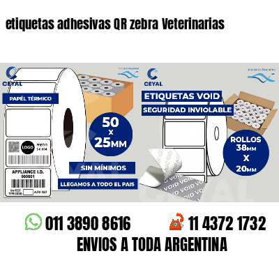 etiquetas adhesivas QR zebra Veterinarias