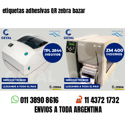 etiquetas adhesivas QR zebra bazar