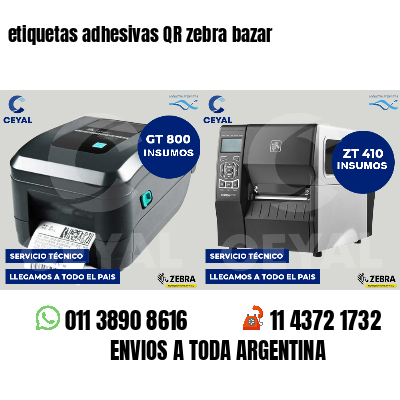 etiquetas adhesivas QR zebra bazar