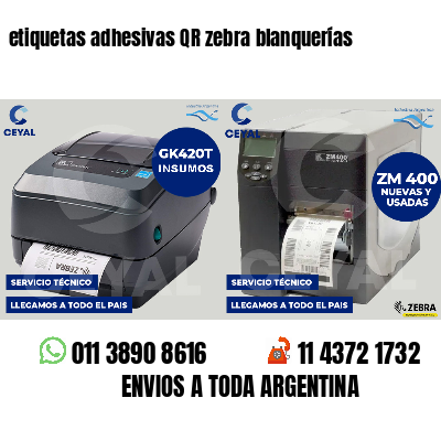 etiquetas adhesivas QR zebra blanquerías