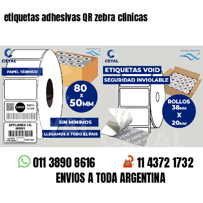 etiquetas adhesivas QR zebra clinicas