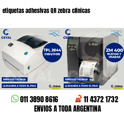 etiquetas adhesivas QR zebra clinicas