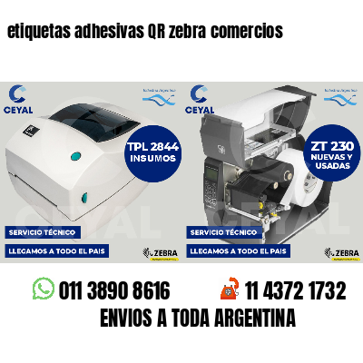 etiquetas adhesivas QR zebra comercios