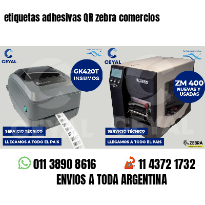 etiquetas adhesivas QR zebra comercios