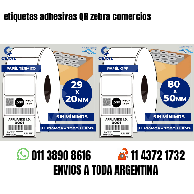 etiquetas adhesivas QR zebra comercios