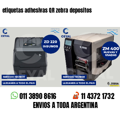 etiquetas adhesivas QR zebra depositos