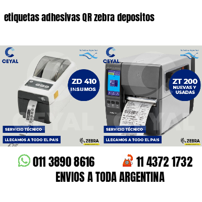 etiquetas adhesivas QR zebra depositos