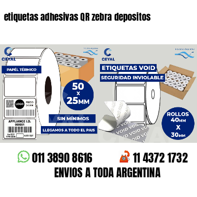 etiquetas adhesivas QR zebra depositos