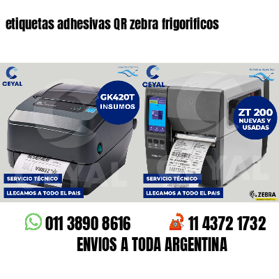 etiquetas adhesivas QR zebra frigorificos