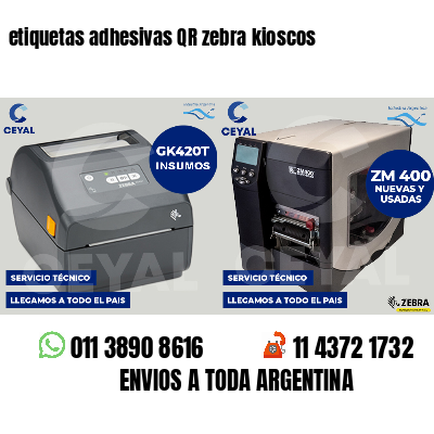 etiquetas adhesivas QR zebra kioscos