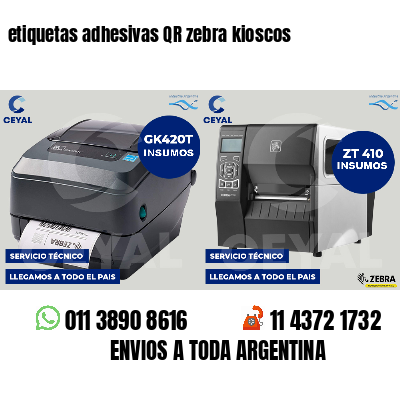 etiquetas adhesivas QR zebra kioscos