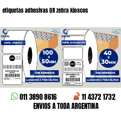 etiquetas adhesivas QR zebra kioscos