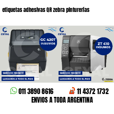 etiquetas adhesivas QR zebra pinturerías