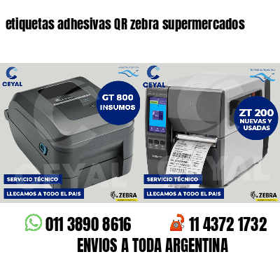 etiquetas adhesivas QR zebra supermercados