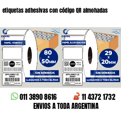 etiquetas adhesivas con código QR almohadas