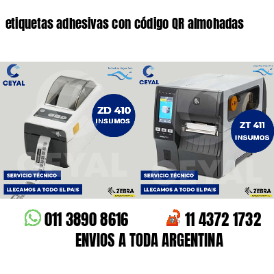 etiquetas adhesivas con código QR almohadas