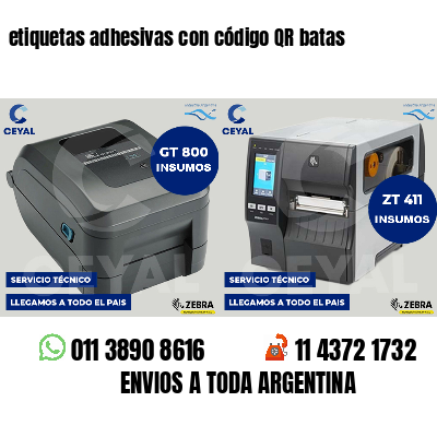 etiquetas adhesivas con código QR batas