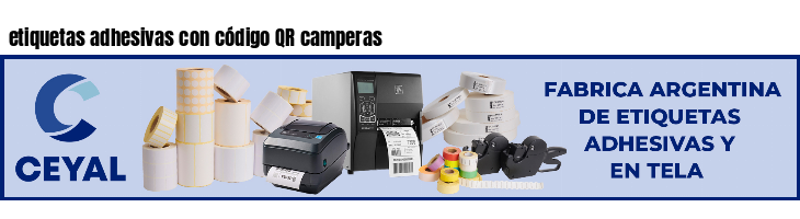 etiquetas adhesivas con código QR camperas