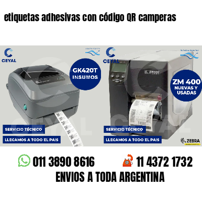 etiquetas adhesivas con código QR camperas