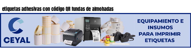 etiquetas adhesivas con código QR fundas de almohadas