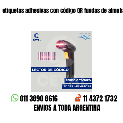 etiquetas adhesivas con código QR fundas de almohadas