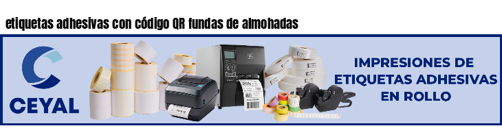 etiquetas adhesivas con código QR fundas de almohadas