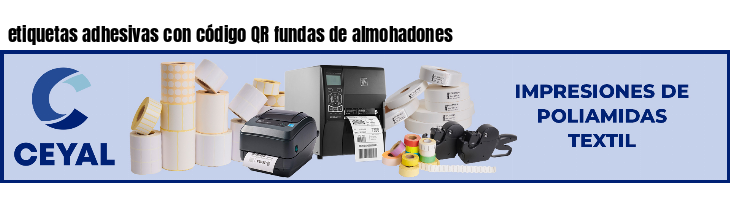 etiquetas adhesivas con código QR fundas de almohadones