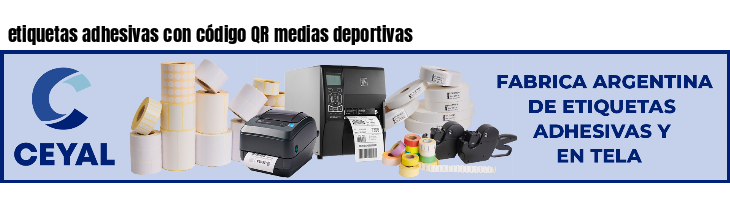 etiquetas adhesivas con código QR medias deportivas