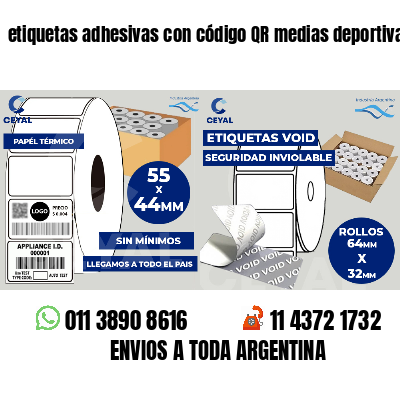 etiquetas adhesivas con código QR medias deportivas