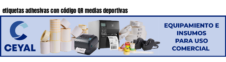 etiquetas adhesivas con código QR medias deportivas