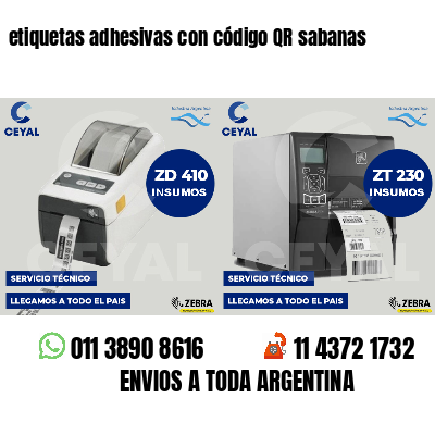 etiquetas adhesivas con código QR sabanas