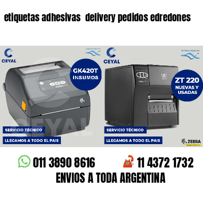 etiquetas adhesivas  delivery pedidos edredones