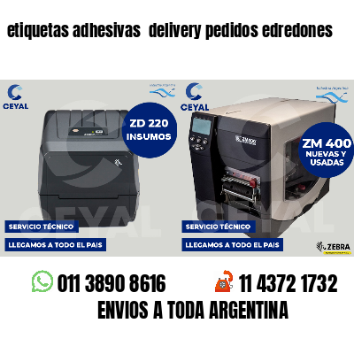 etiquetas adhesivas  delivery pedidos edredones