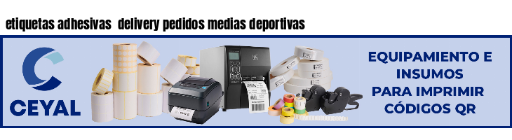 etiquetas adhesivas  delivery pedidos medias deportivas