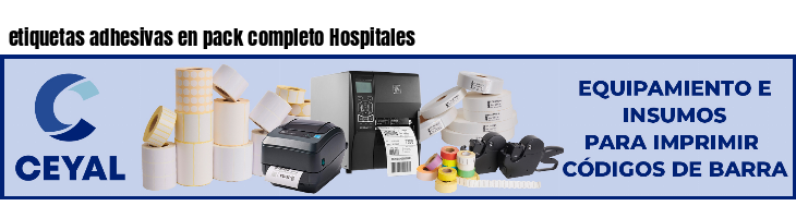 etiquetas adhesivas en pack completo Hospitales