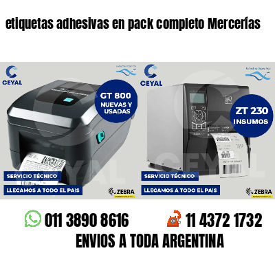 etiquetas adhesivas en pack completo Mercerías