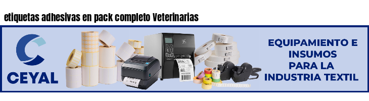 etiquetas adhesivas en pack completo Veterinarias