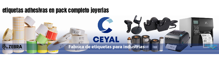 etiquetas adhesivas en pack completo joyerias