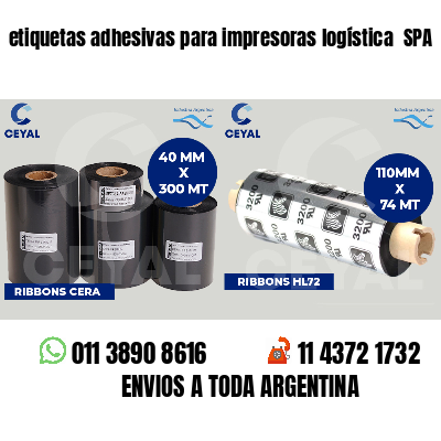 etiquetas adhesivas para impresoras logística  SPA