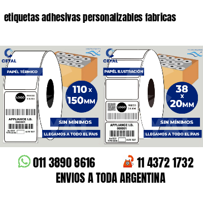 etiquetas adhesivas personalizables fabricas