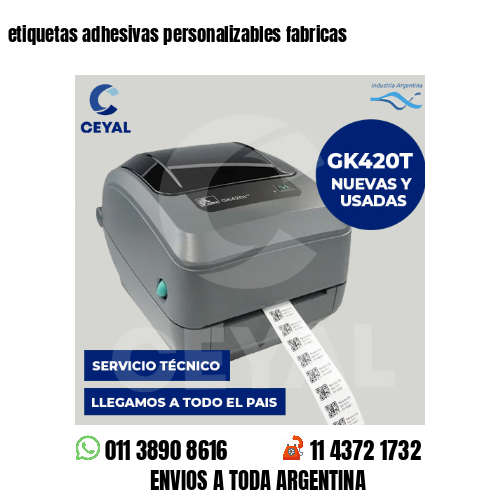 etiquetas adhesivas personalizables fabricas