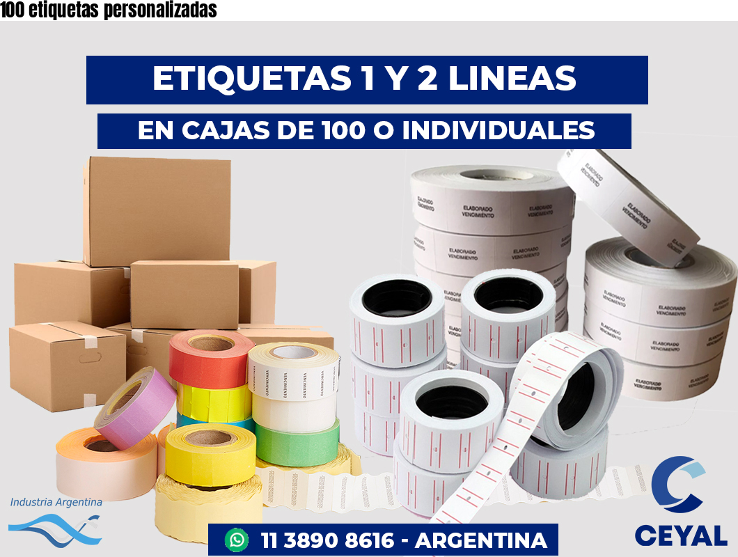 100 etiquetas personalizadas